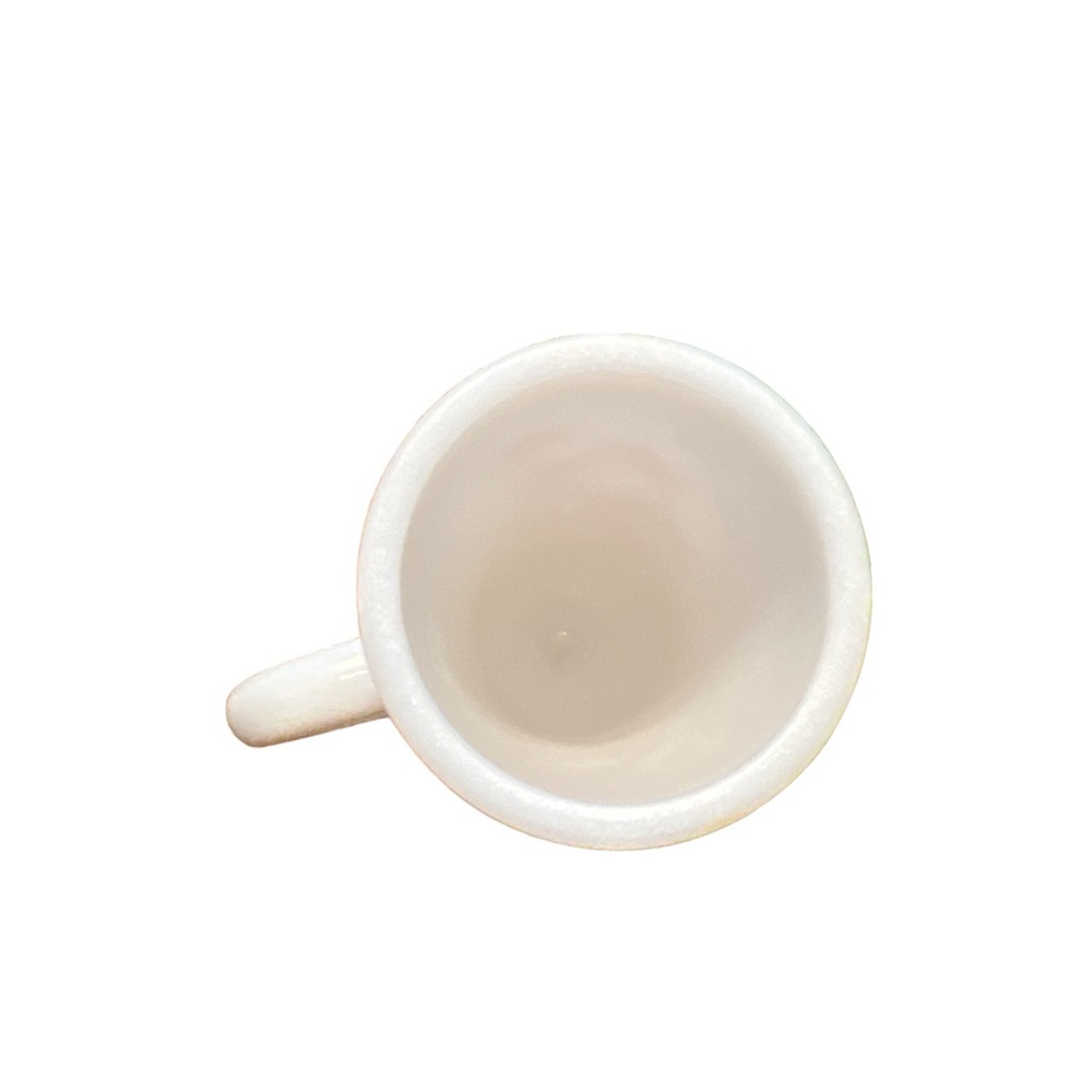 Avon Milk Glass Footed Toile Demitasse Cup Vintage - Picture 4 of 6